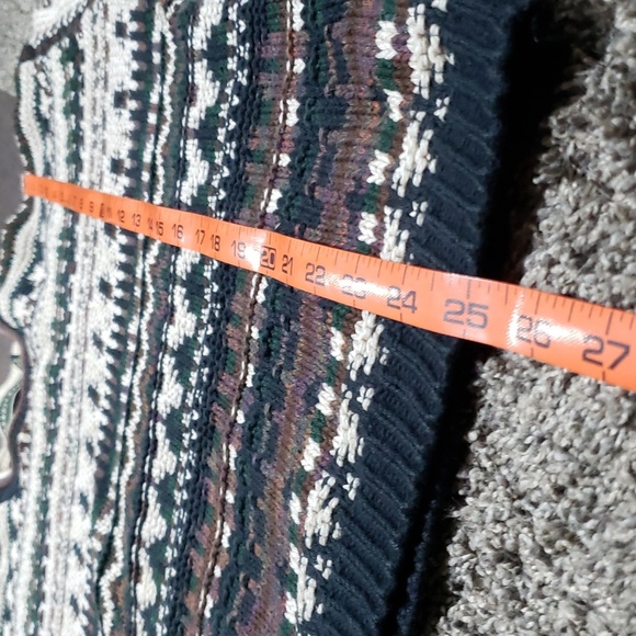 Vintage Landscape 100% Cotton Oversized Knit Sweater Men's Size Medium - Picture 9 of 14